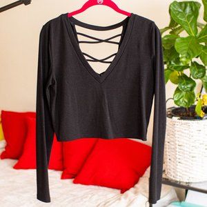 Forever21 Lase Back Crop Top